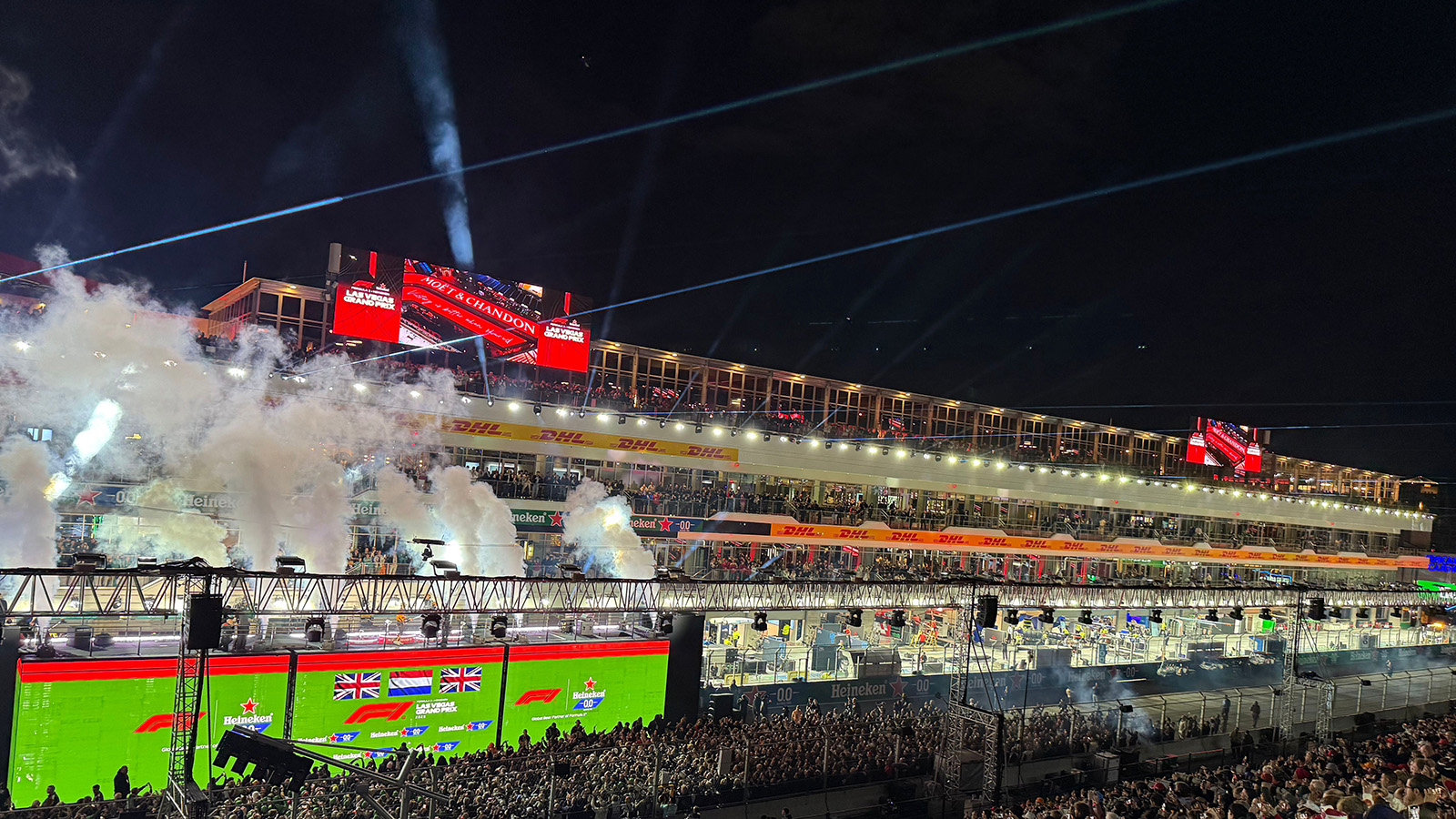 770 GLP JDC Hybrid-Scheinwerfer inszenieren Formel 1 Grand Prix und Fan-Zonen in Las Vegas