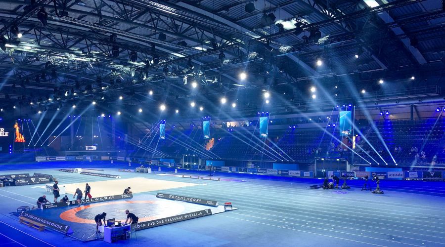 350 GLP moving heads light up RTL Summer Games