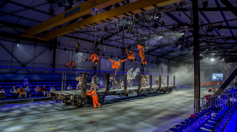 Gotthard Base Tunnel's opening show with impression X4 Bars