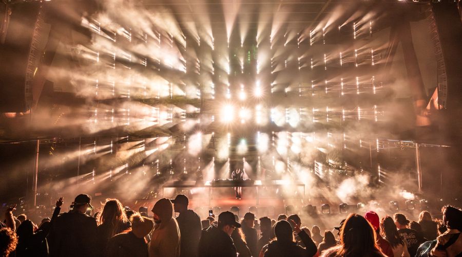 GLP impression X4 Bars and JDC1 project Black Coffee to dance music enthusiasts at Red Rocks Amphitheatre