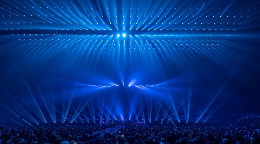 Jean-Christophe Aubrée lights Indochine stadium shows with 794 GLP fixtures
