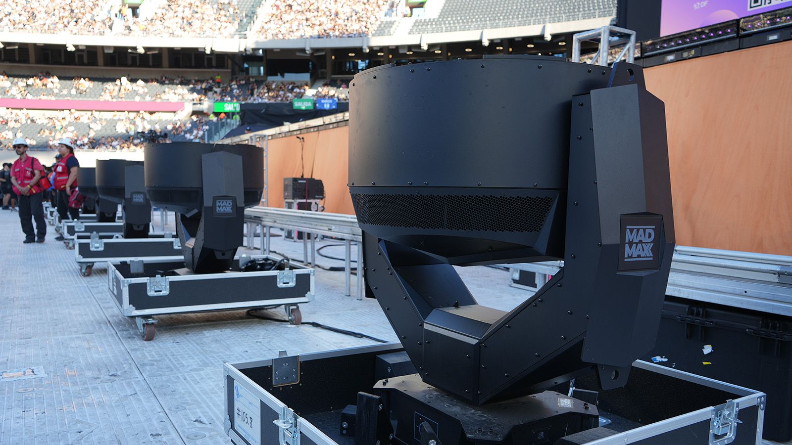GLP JDC2 IP and MAD MAXX anchor lighting design on Bad Bunny stadium tour